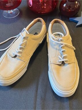 Polo by Ralph Lauren Tan Canvas Boat Shoes